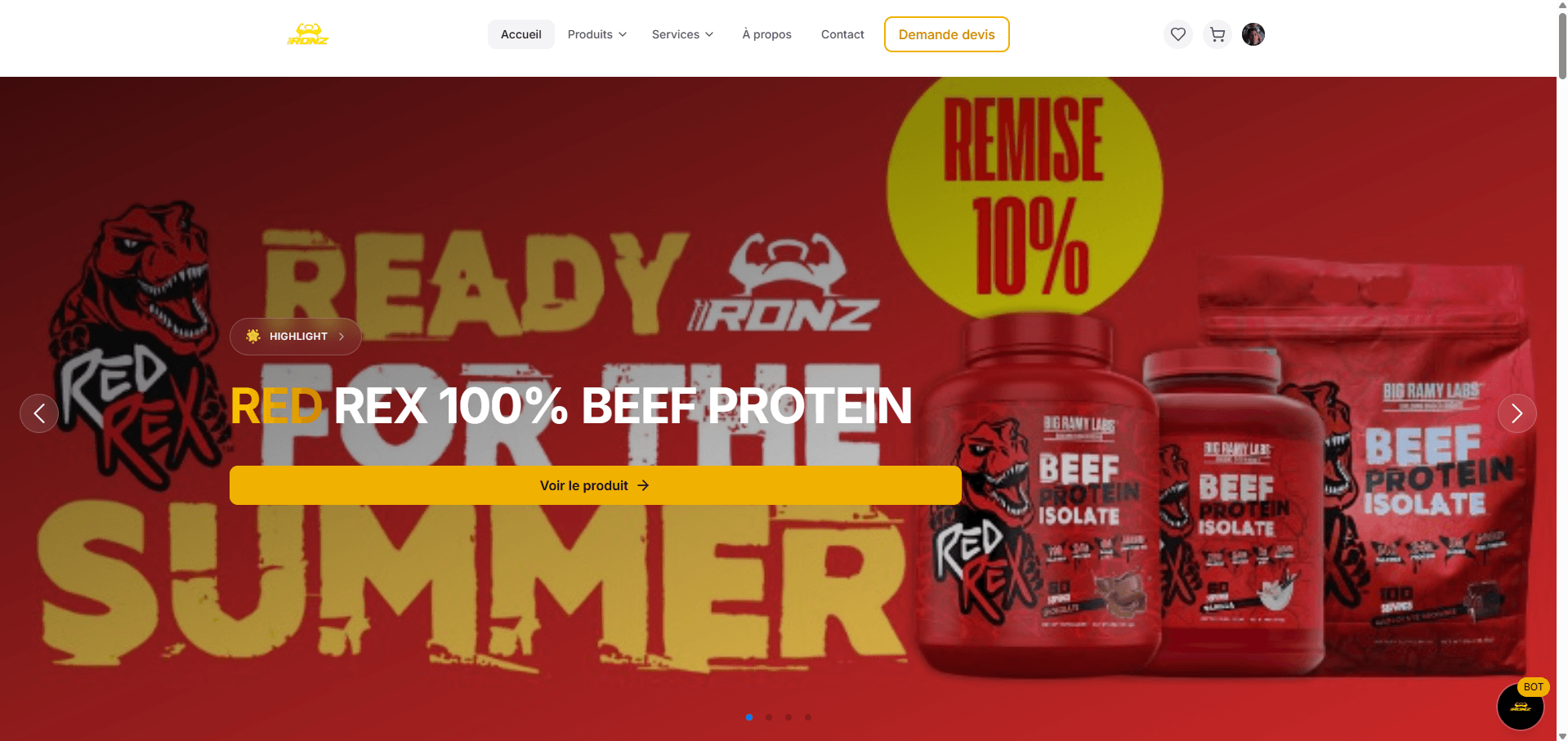 معدات الحديد - مشروع تصميم موقع ويب